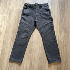 CAT Caterpillar Authentic Workwear 36x30 Carpenter Pants Gray Reinforced Knee **